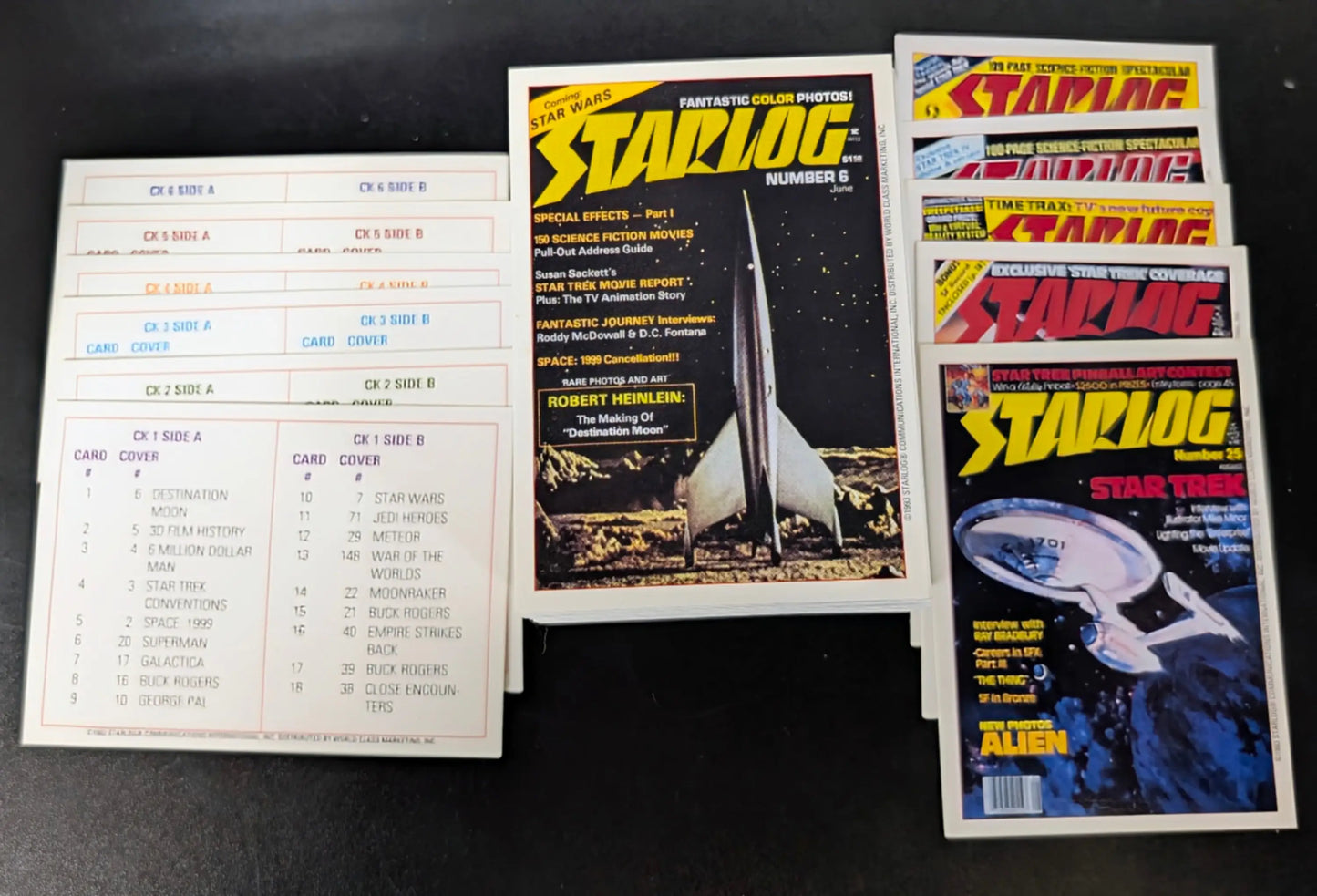 1993 Starlog Commemorative Mini-Master Set with 100 Base 5 Promo 6 Checklist Cards - Non-Sports Card Box