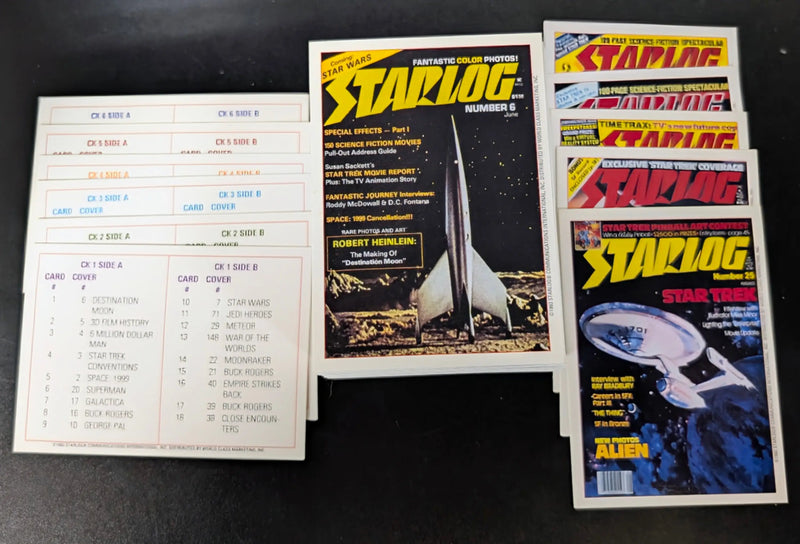 1993 Starlog Commemorative Mini-Master Set with 100 Base 5 Promo 6 Checklist Cards - Non-Sports Card Box