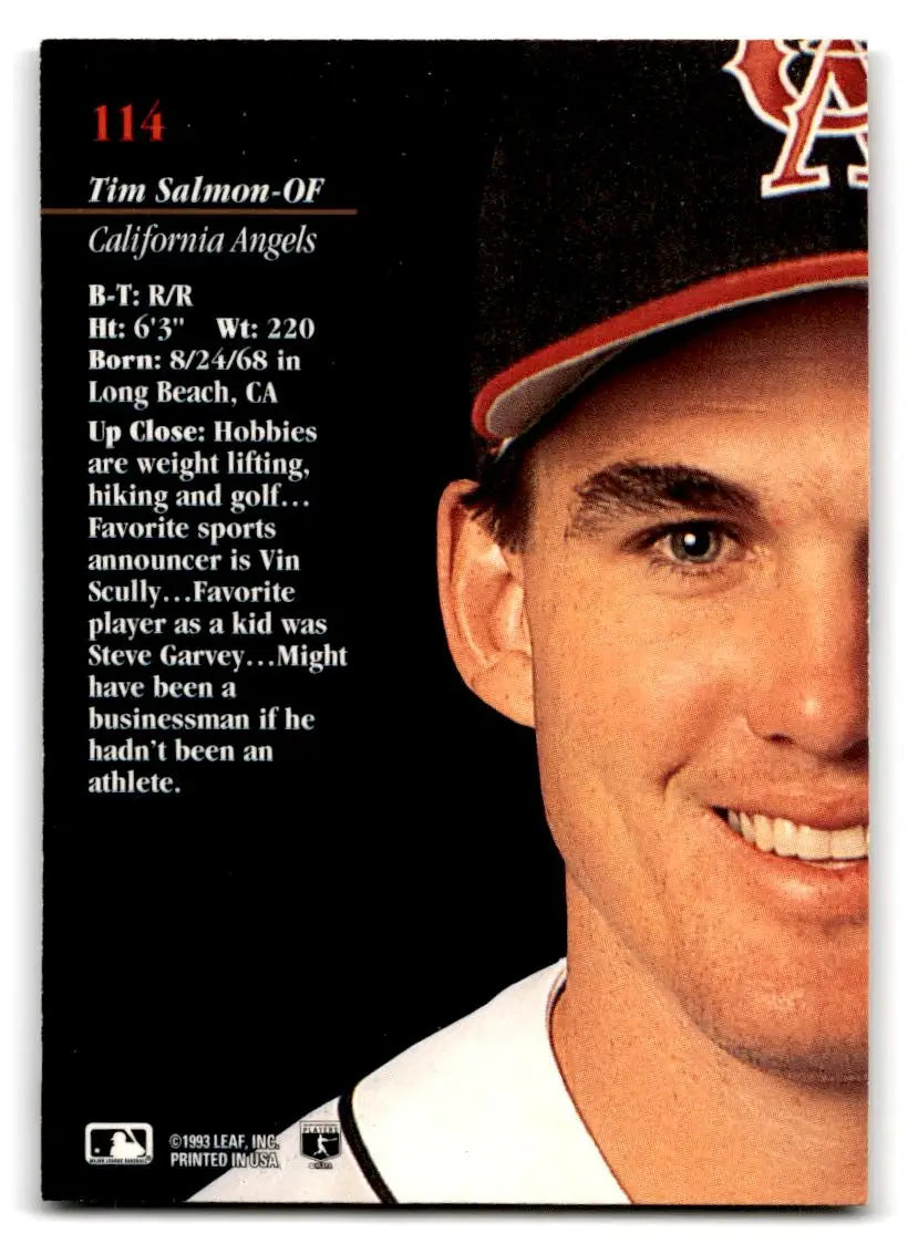 1993 Studio #114 Tim Salmon - Baseball Card Single