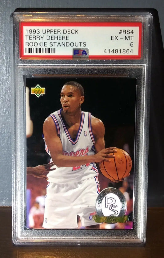 1993 Terry Dehere Upper Deck #RS4 Rookie Standouts Basketball Card - PSA 6 - Basketball Card Single