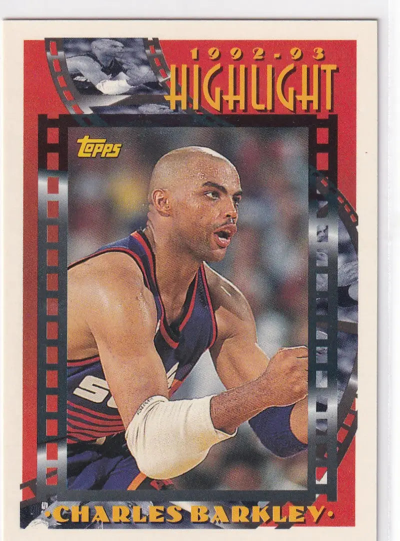 1993 TOPPS #1 CHARLES BARKLEY HIGHLIGHT- HOUSTON ROCKETS