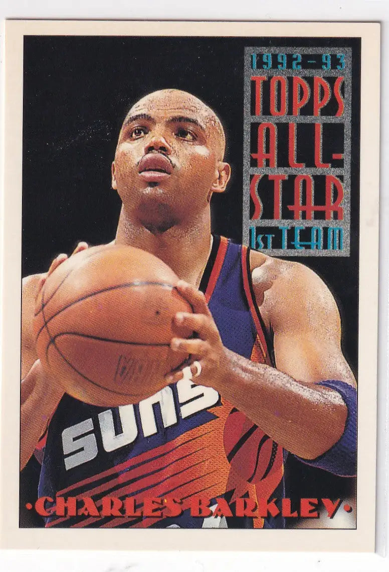 1993 TOPPS #104 CHARLES BARKLEY ALL STAR- PHOENIX SUNS - Basketball Card Single