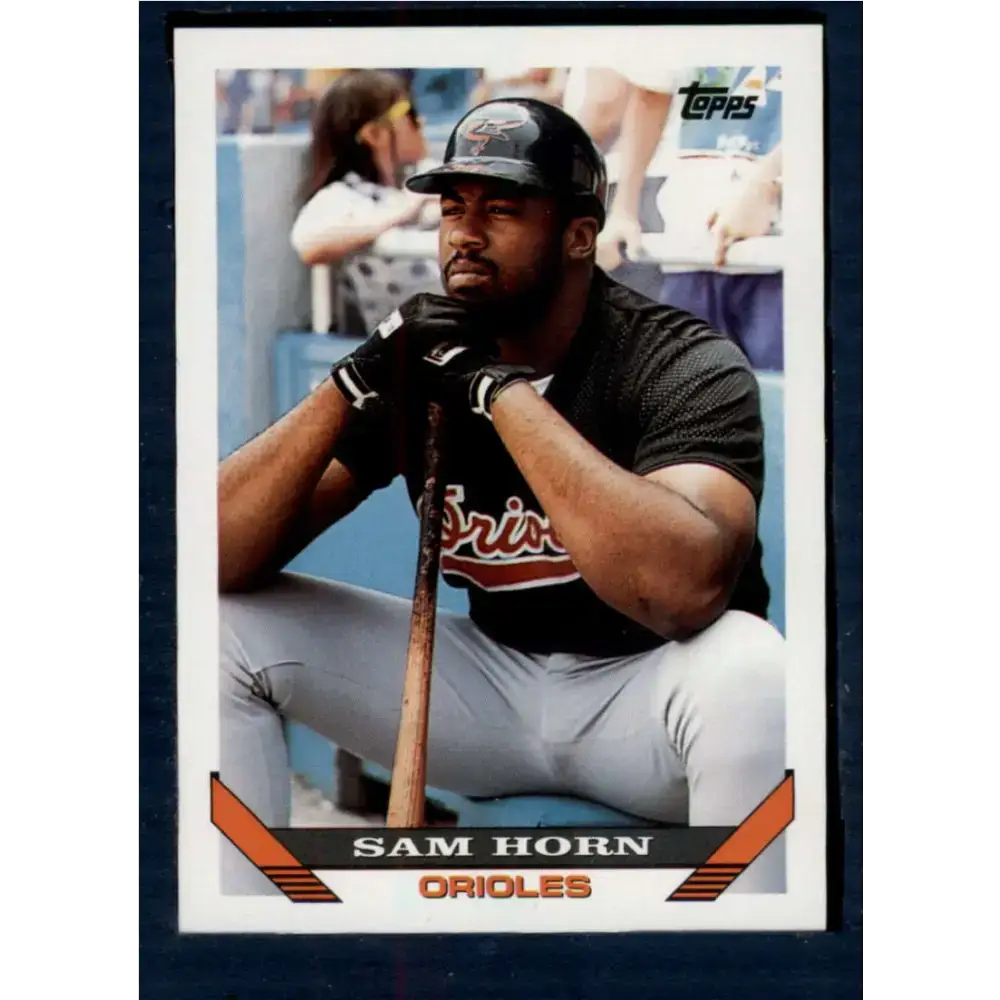 1993 Topps #109 Sam Horn NM-MT Baltimore Orioles Baseball Card - Baseball Card Single