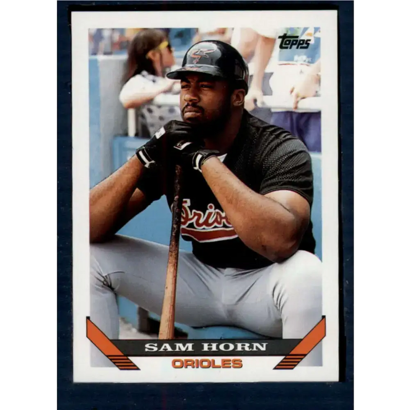 1993 Topps #109 Sam Horn NM-MT Baltimore Orioles Baseball Card - Baseball Card Single