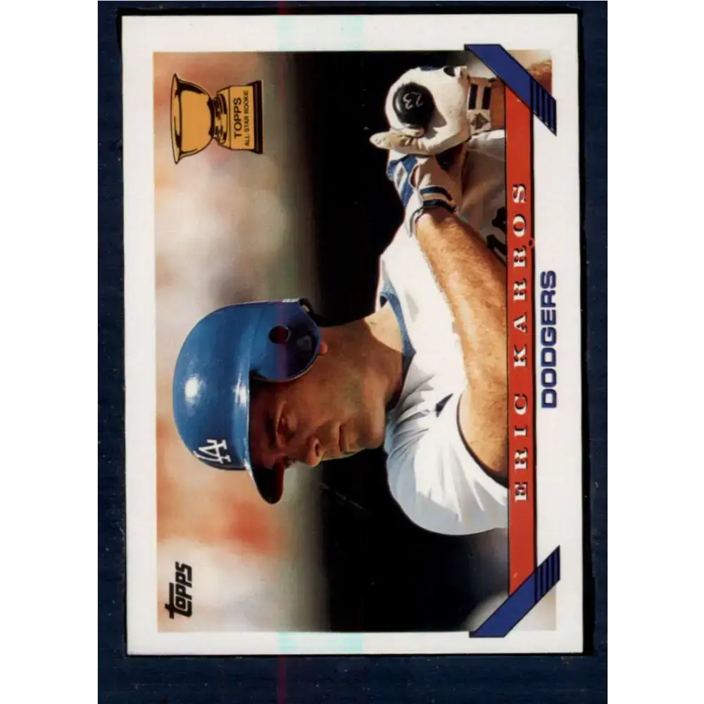 1993 Topps #11 Eric Karros NM-MT Los Angeles Dodgers Baseball Card - Baseball Card Single