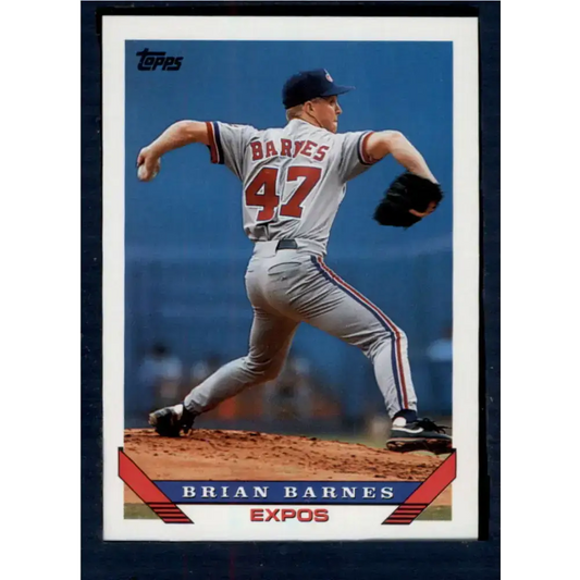 1993 Topps #112 Brian Barnes NM-MT Montreal Expos Baseball Card - Baseball Card Single