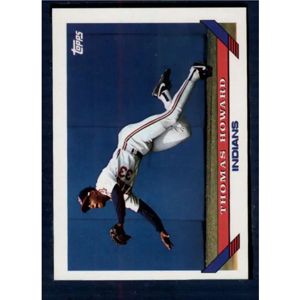 1993 Topps #113 Thomas Howard NM-MT Cleveland Indians Baseball Card - Baseball Card Single