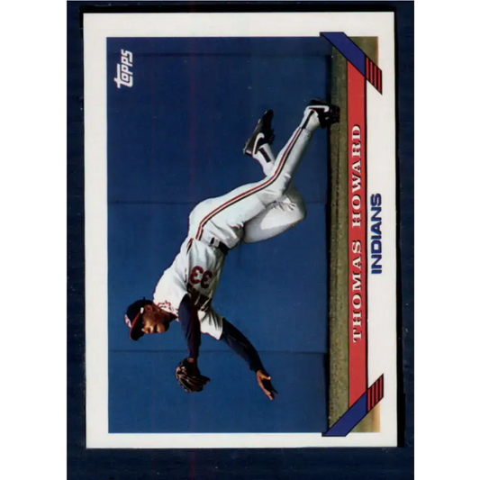 1993 Topps #113 Thomas Howard NM-MT Cleveland Indians Baseball Card - Baseball Card Single