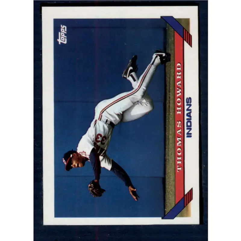 1993 Topps #113 Thomas Howard NM-MT Cleveland Indians Baseball Card - Baseball Card Single