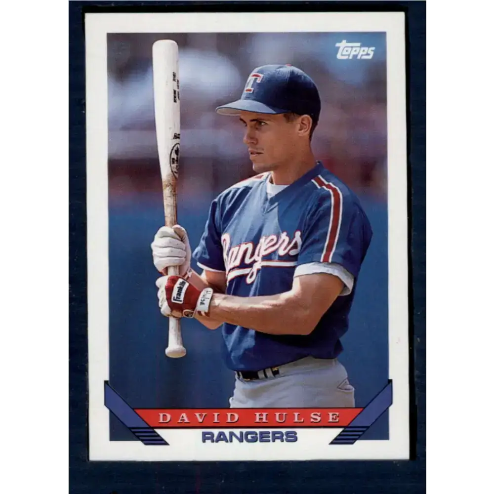 1993 Topps #118 David Hulse NM-MT RC Rookie Texas Rangers Baseball Card - Baseball Card Single