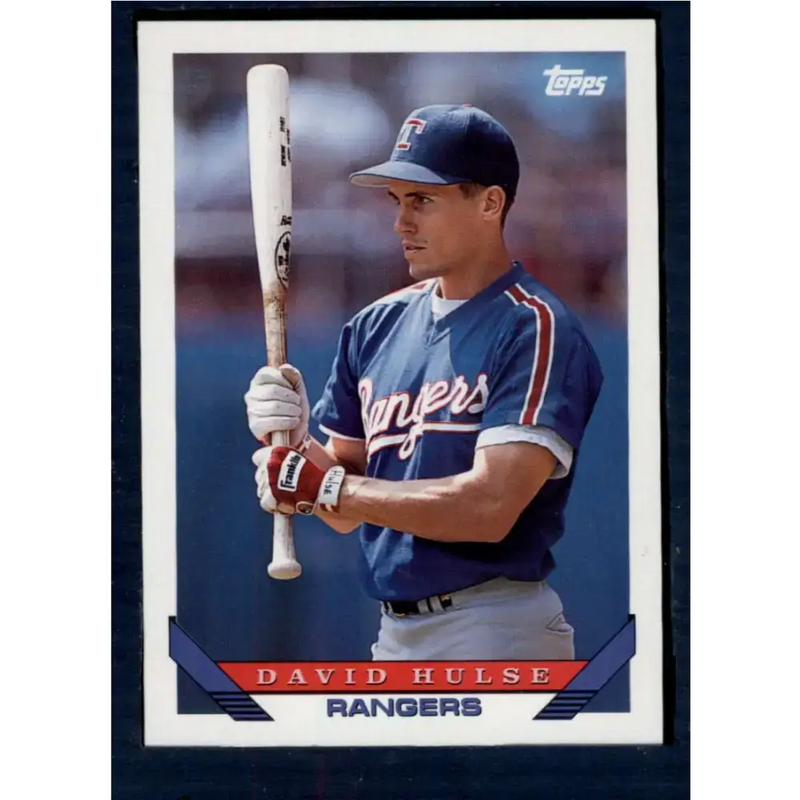1993 Topps #118 David Hulse NM-MT RC Rookie Texas Rangers Baseball Card - Baseball Card Single