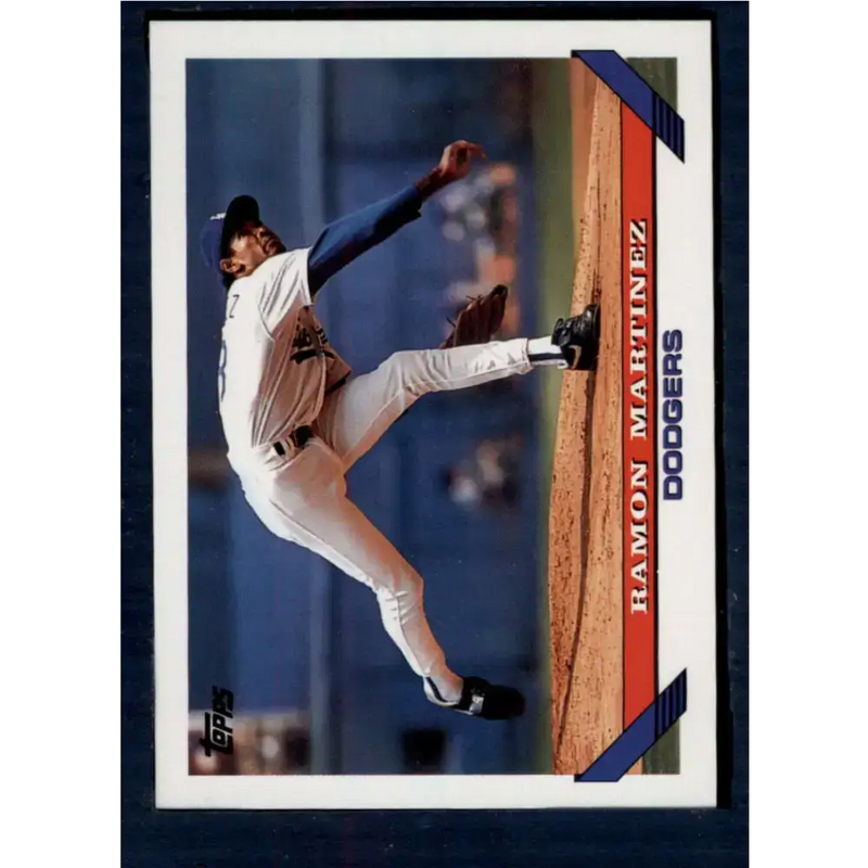 1993 Topps #120 Ramon Martinez NM-MT Los Angeles Dodgers Baseball Card - Baseball Card Single