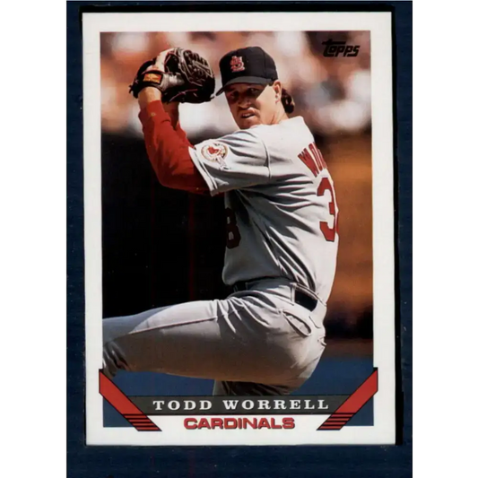1993 Topps #121 Todd Worrell NM-MT St. Louis Cardinals Baseball Card - Baseball Card Single