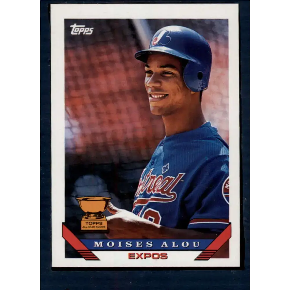 1993 Topps #123 Moises Alou NM-MT Montreal Expos Baseball Card - Baseball Card Single