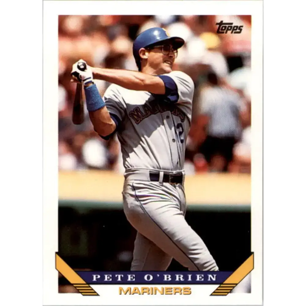 1993 Topps #125 Pete O’Brien NM-MT Seattle Mariners Baseball Card - Baseball Card Single