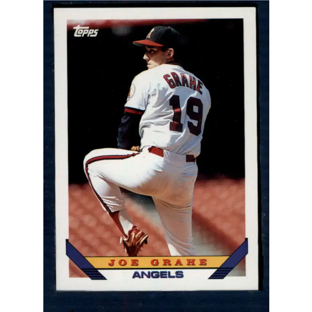 1993 Topps #129 Joe Grahe NM-MT California Angels Baseball Card - Baseball Card Single