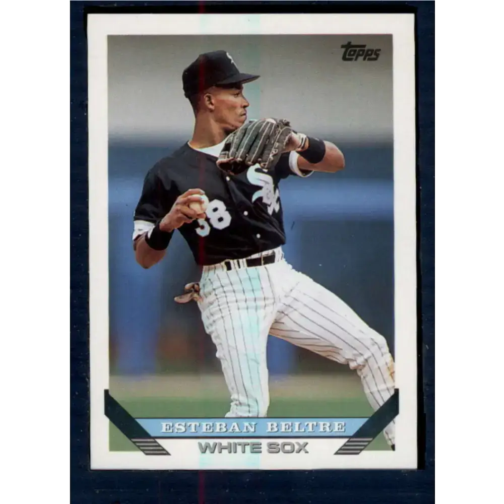 1993 Topps #13 Esteban Beltre NM-MT Chicago White Sox Baseball Card - Baseball Card Single