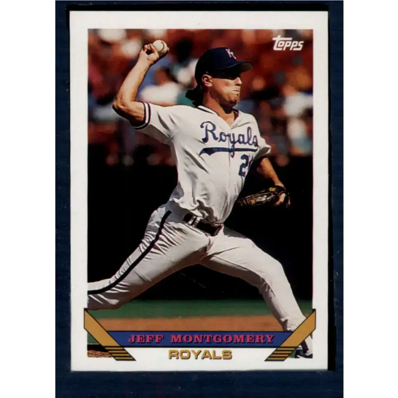 1993 Topps #130 Jeff Montgomery NM-MT Kansas City Royals Baseball Card - Baseball Card Single