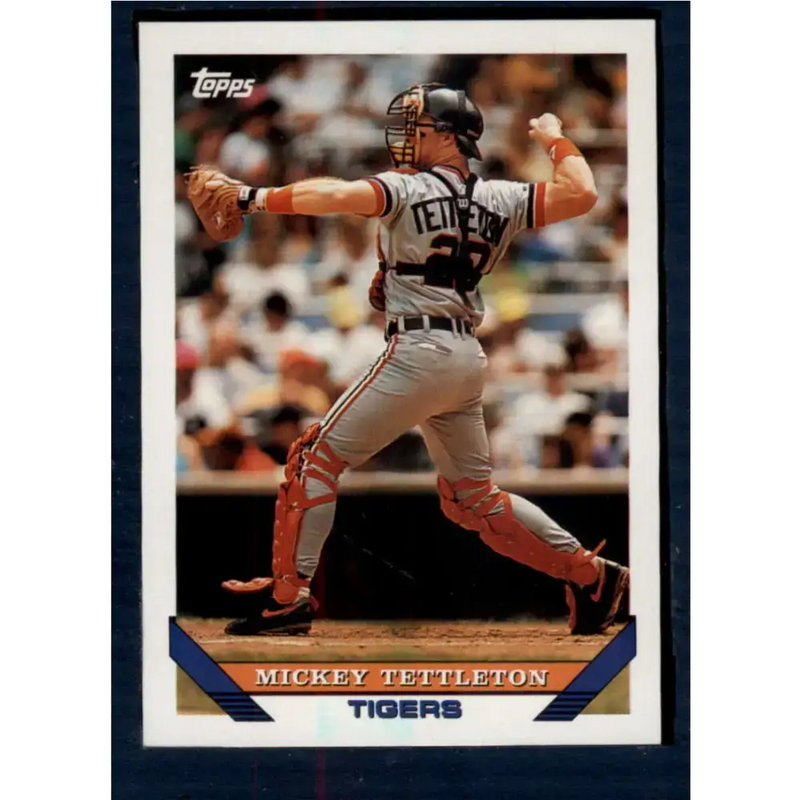 1993 Topps #135 Mickey Tettleton NM-MT Detroit Tigers Baseball Card - Baseball Card Single