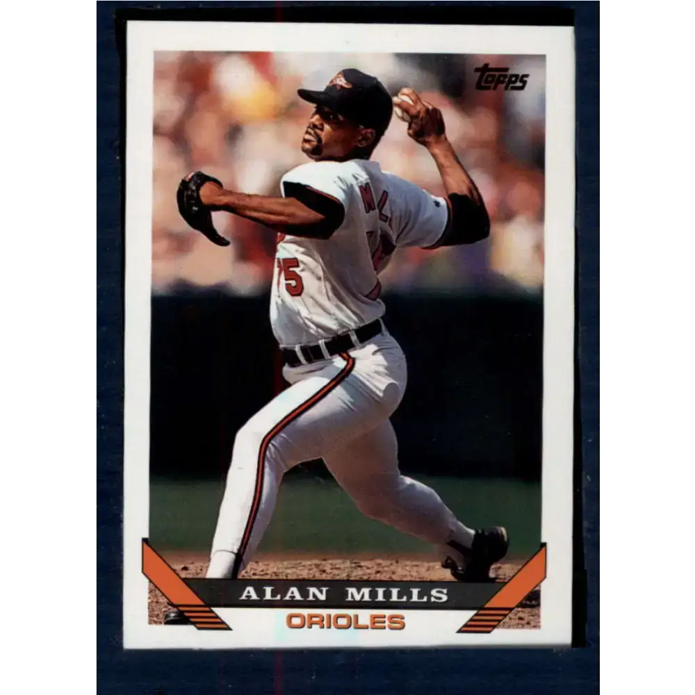 1993 Topps #137 Alan Mills NM-MT Baltimore Orioles Baseball Card - Baseball Card Single
