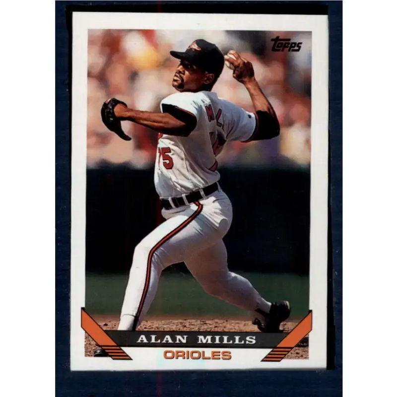 1993 Topps #137 Alan Mills NM-MT Baltimore Orioles Baseball Card - Baseball Card Single