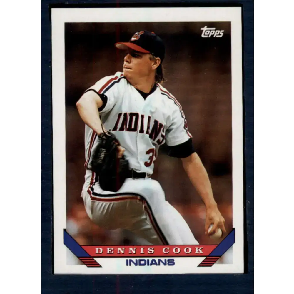 1993 Topps #141 Dennis Cook NM-MT Cleveland Indians Baseball Card - Baseball Card Single