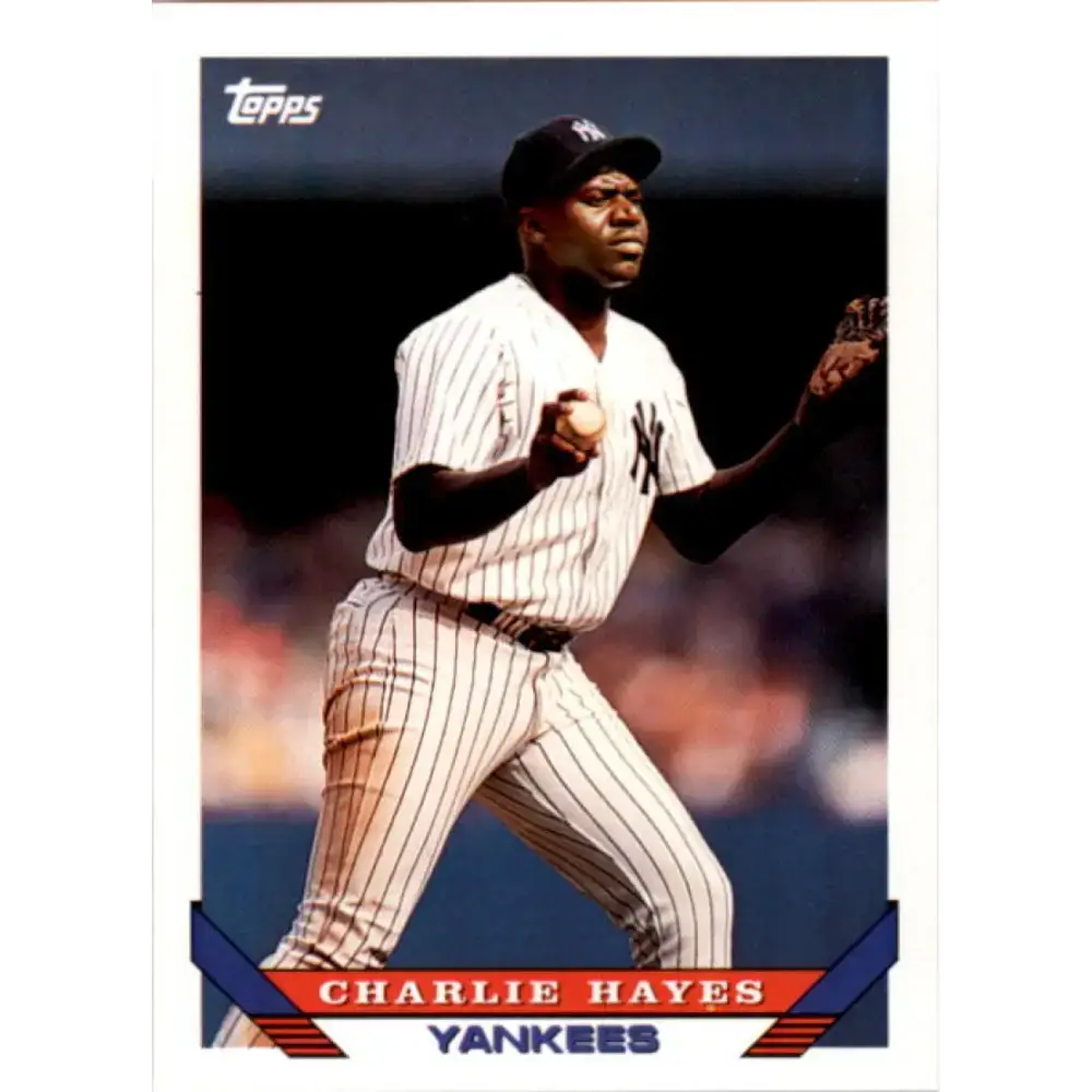 1993 Topps #142 Charlie Hayes NM-MT New York Yankees Baseball Card - Baseball Card Single