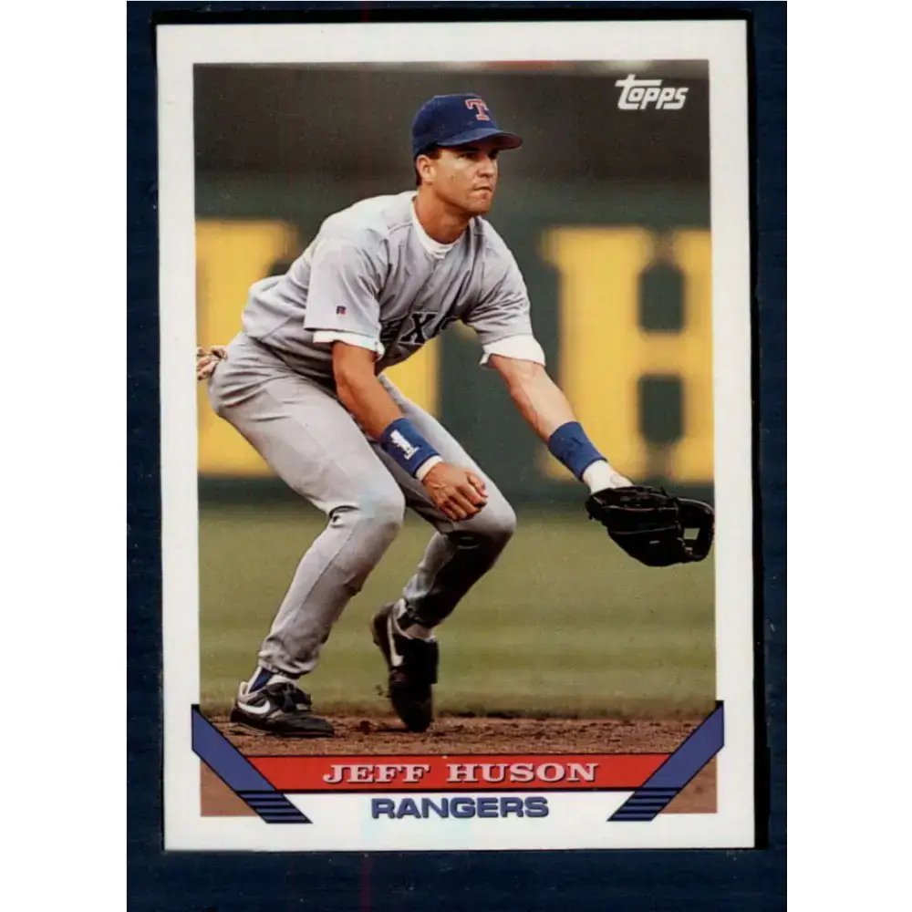 1993 Topps #143 Jeff Huson NM-MT Texas Rangers Baseball Card - Baseball Card Single