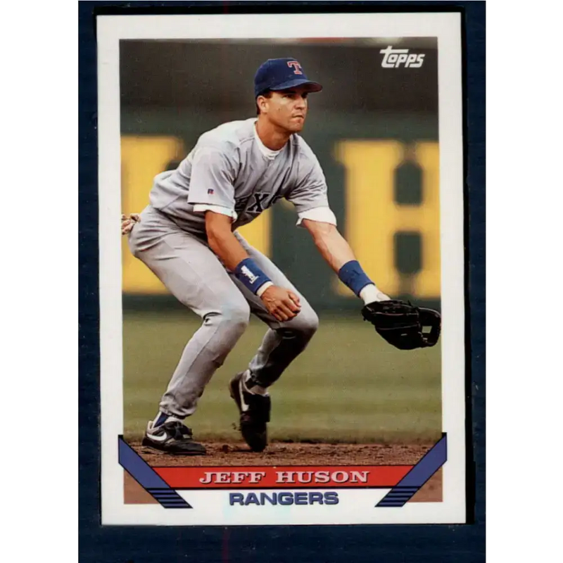 1993 Topps #143 Jeff Huson NM-MT Texas Rangers Baseball Card - Baseball Card Single