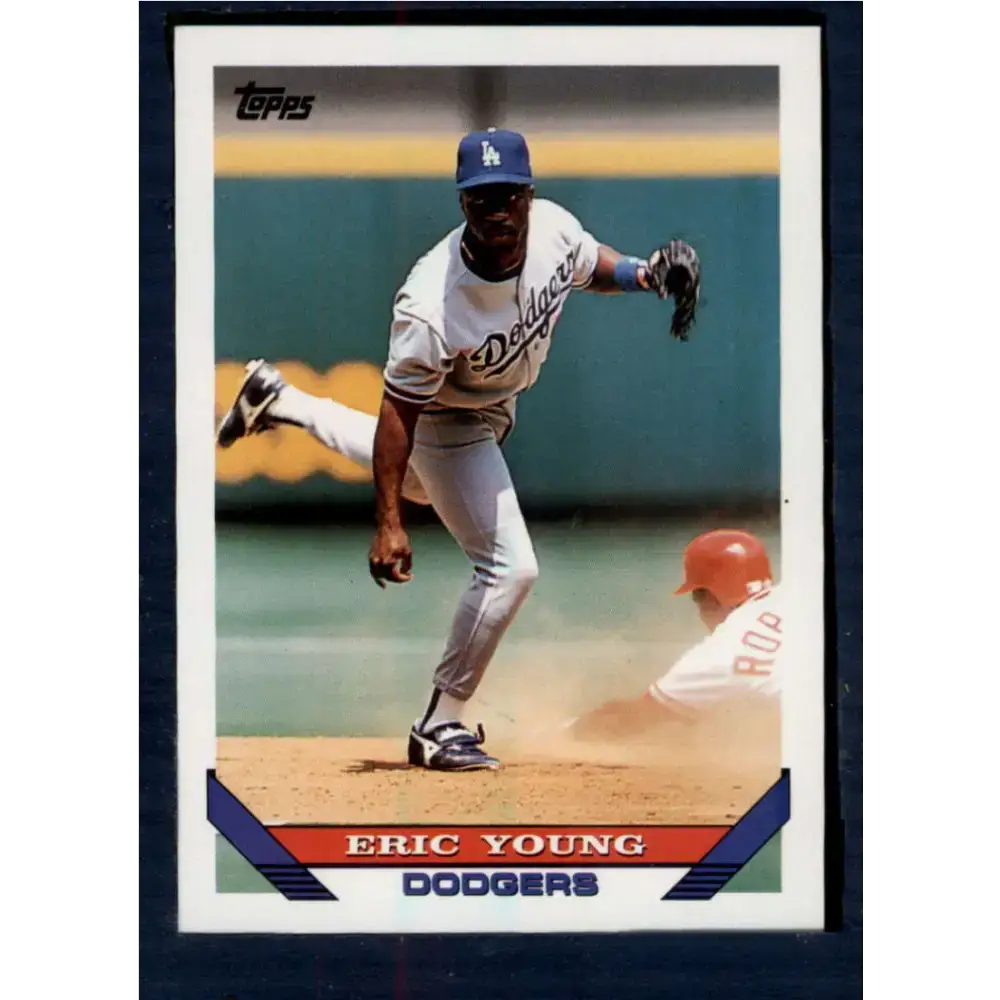 1993 Topps #145 Eric Young NM-MT Los Angeles Dodgers Baseball Card - Baseball Card Single