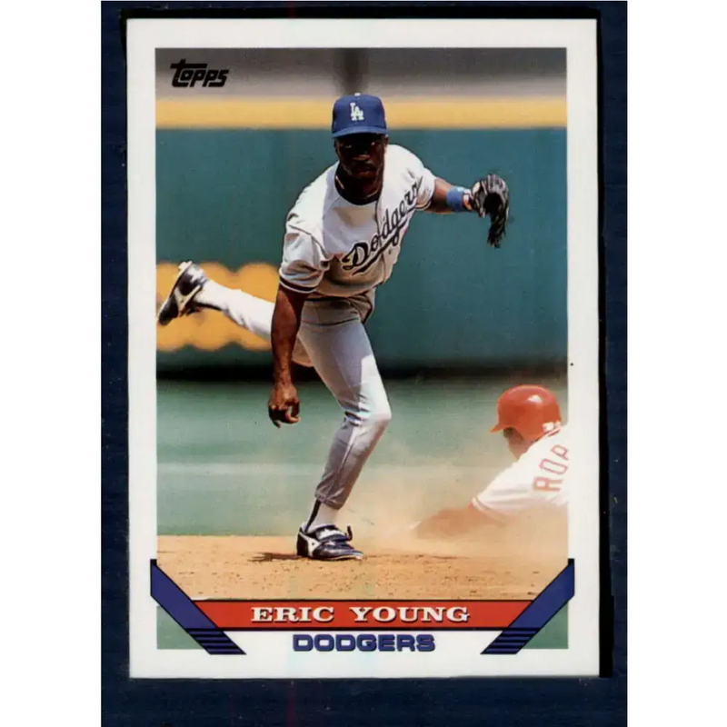 1993 Topps #145 Eric Young NM-MT Los Angeles Dodgers Baseball Card - Baseball Card Single