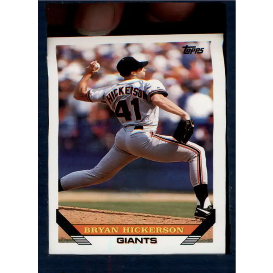 1993 Topps #147 Bryan Hickerson NM-MT San Francisco Giants Baseball Card - Baseball Card Single