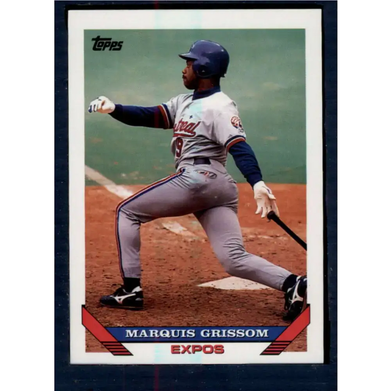 1993 Topps #15 Marquis Grissom NM-MT Montreal Expos Baseball Card - Baseball Card Single