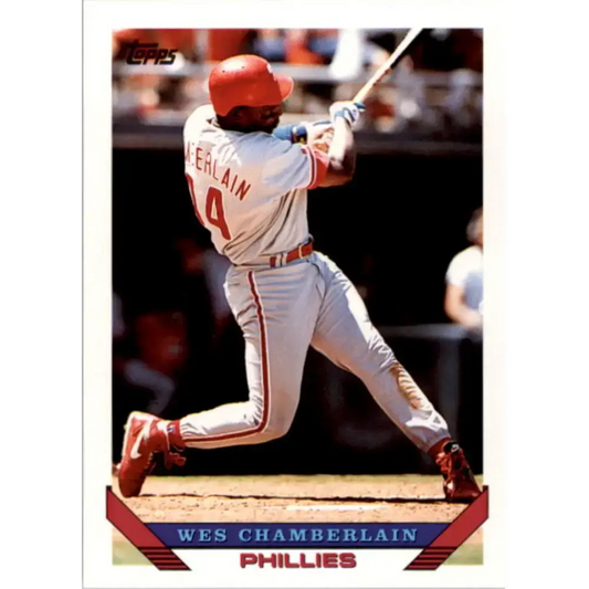 1993 Topps #154 Wes Chamberlain NM-MT Philadelphia Phillies Baseball Card