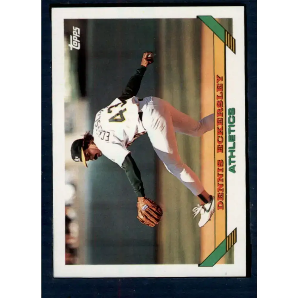 1993 Topps #155 Dennis Eckersley NM-MT Oakland Athletics Baseball Card - Baseball Card Single