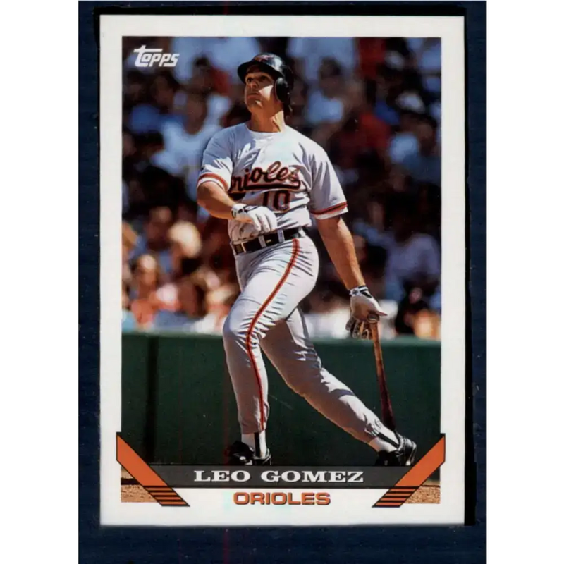 1993 Topps #164 Leo Gomez NM-MT Baltimore Orioles Baseball Card - Baseball Card Single