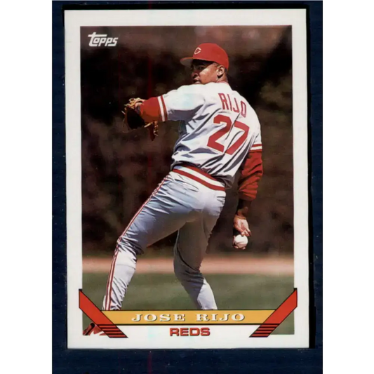 1993 Topps #165 Jose Rijo NM-MT Cincinnati Reds Baseball Card - Baseball Card Single