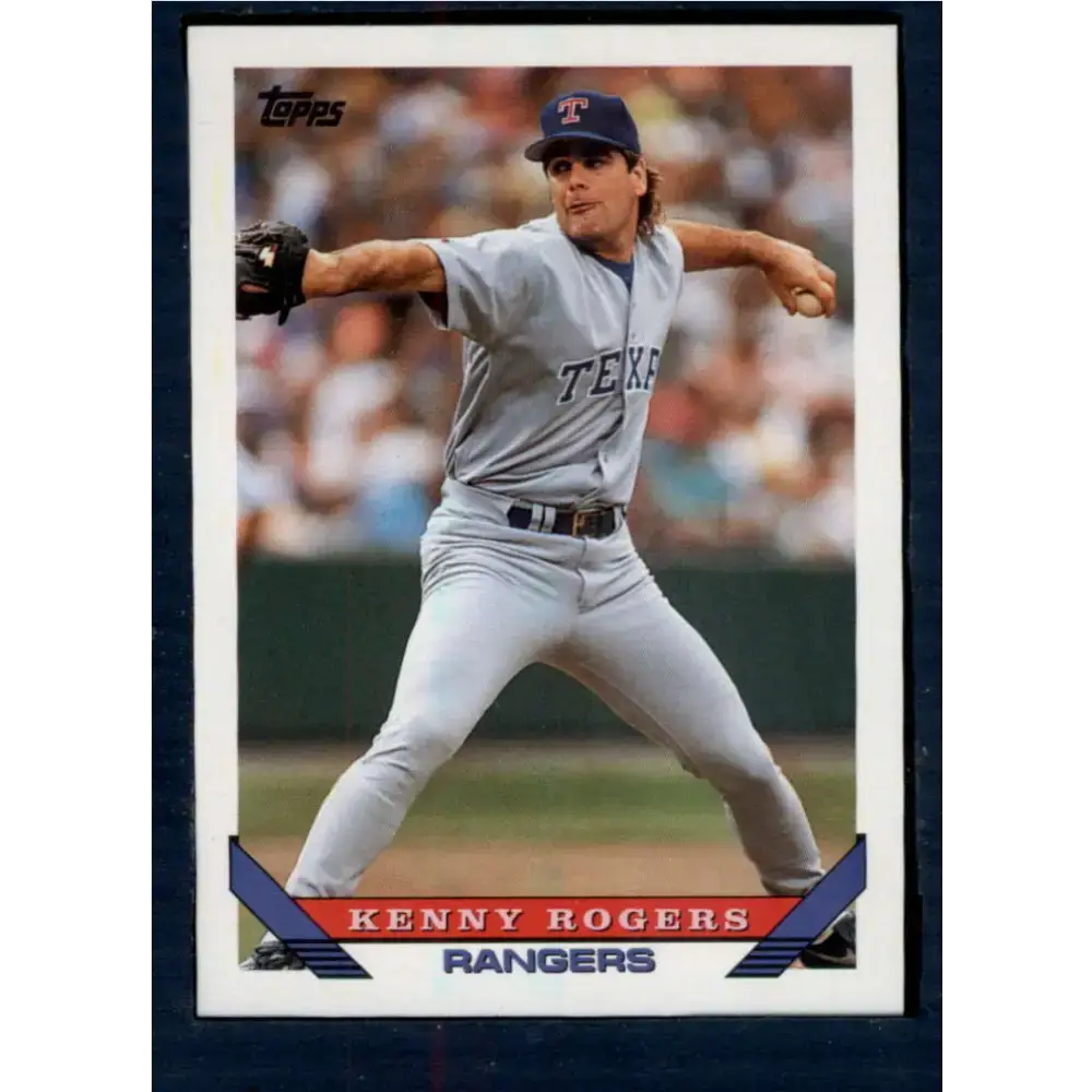 1993 Topps #169 Kenny Rogers NM-MT Texas Rangers Baseball Card - Baseball Card Single