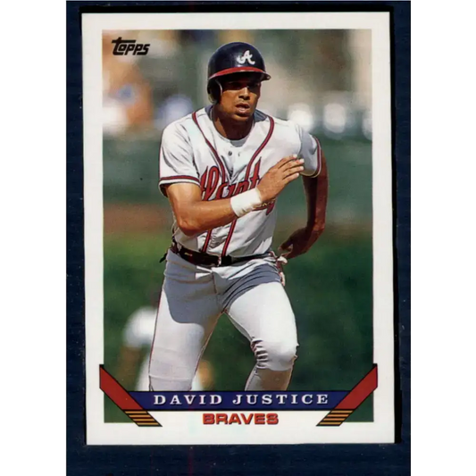 1993 Topps #170 David Justice NM-MT Atlanta Braves Baseball Card
