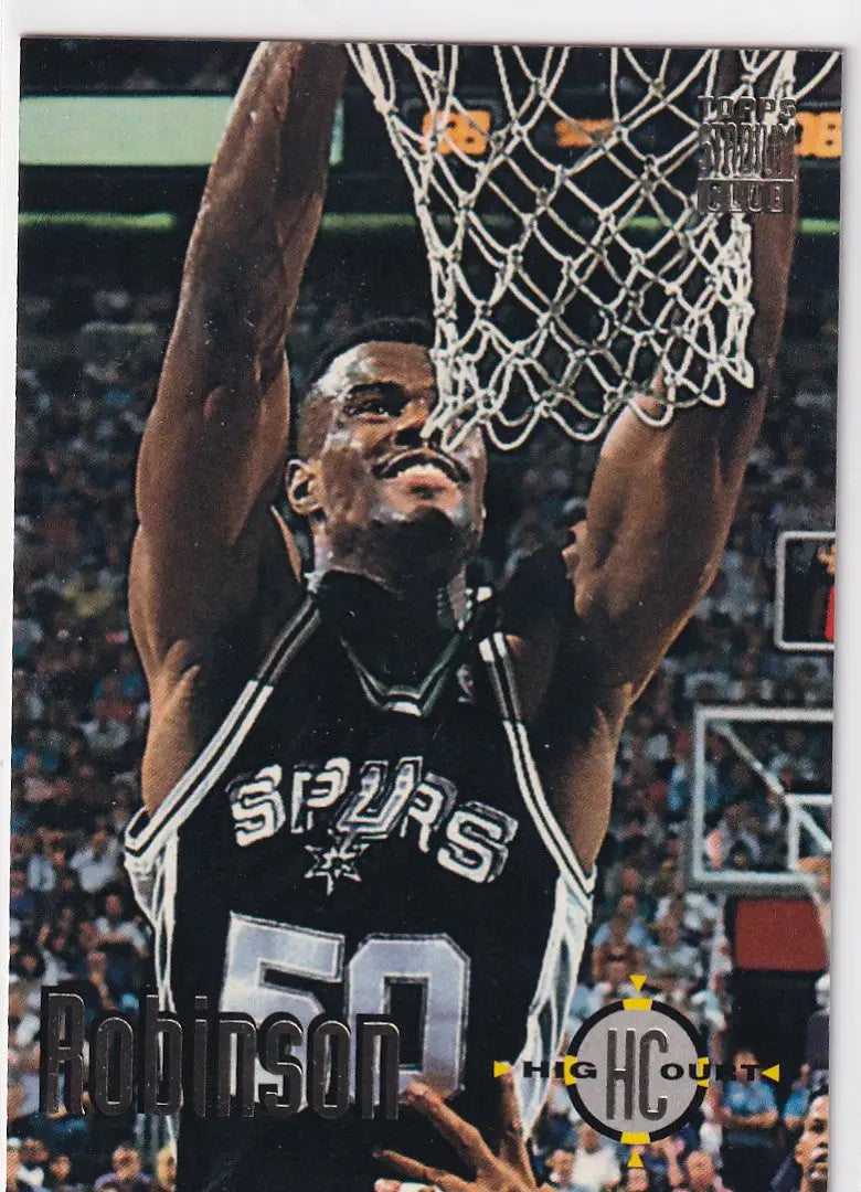 1993 TOPPS #172 DAVID ROBINSON HIGH COURT- SAN ANTONIO SPURS - Basketball Card Single