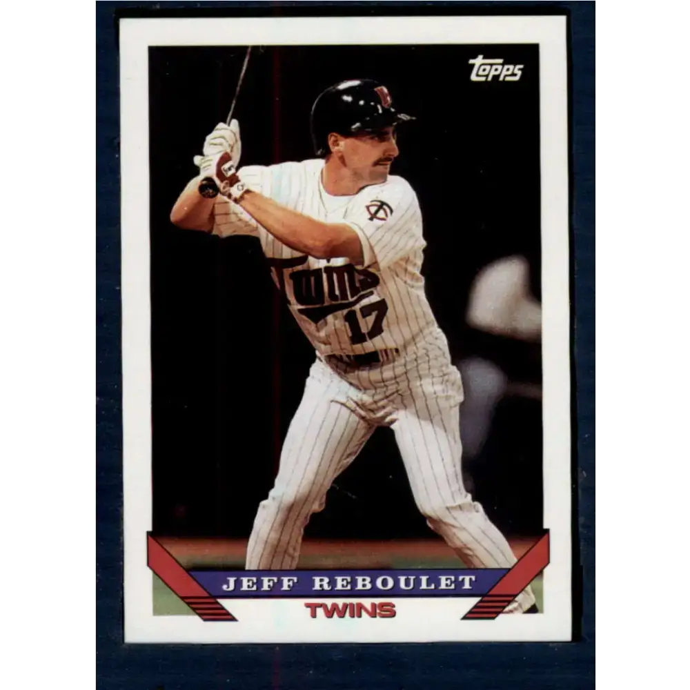 1993 Topps #172 Jeff Reboulet NM-MT Minnesota Twins Baseball Card - Baseball Card Single