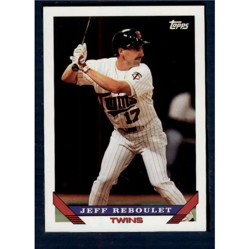 1993 Topps #172 Jeff Reboulet NM-MT Minnesota Twins Baseball Card - Baseball Card Single
