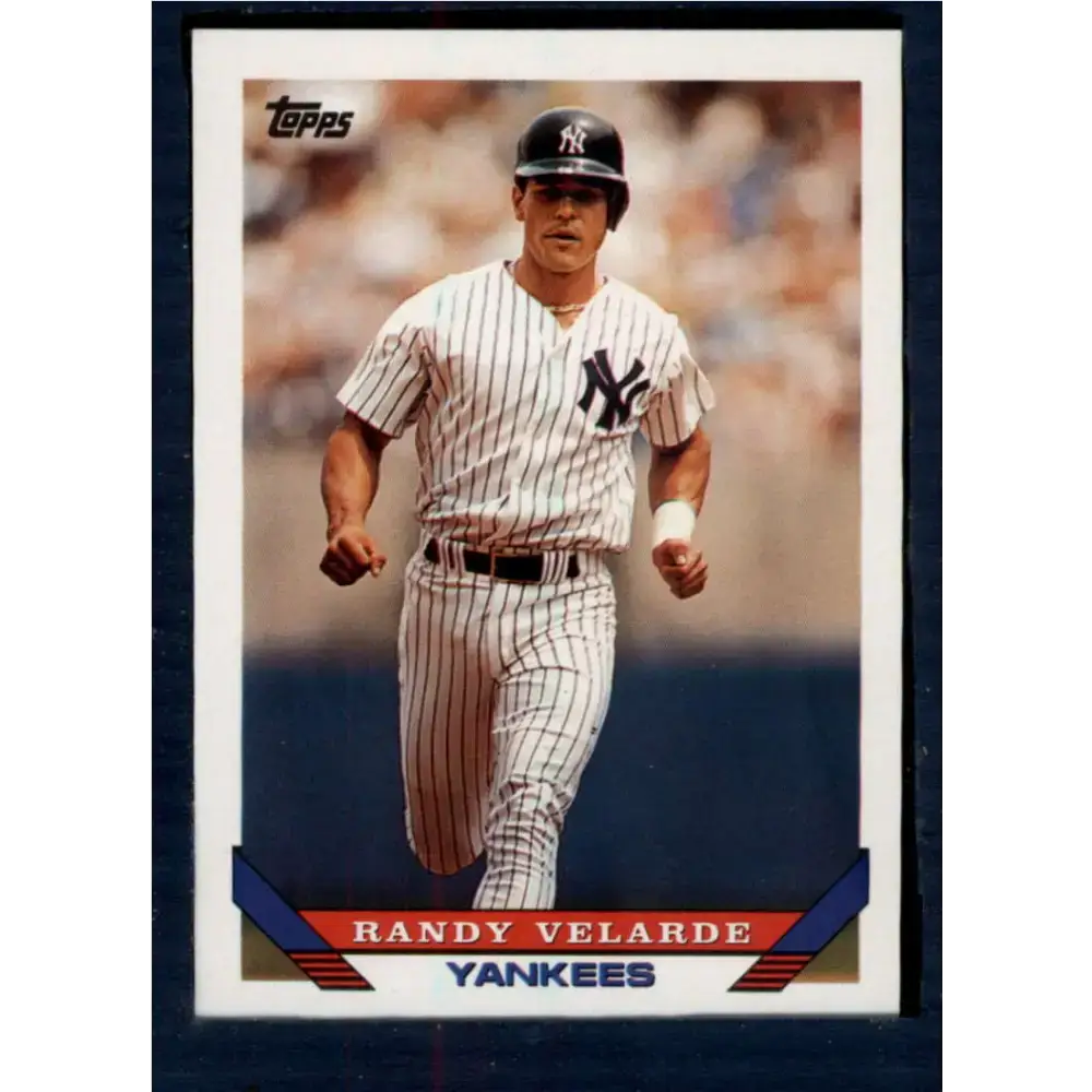 1993 Topps #174 Randy Velarde NM-MT New York Yankees Baseball Card - Baseball Card Single