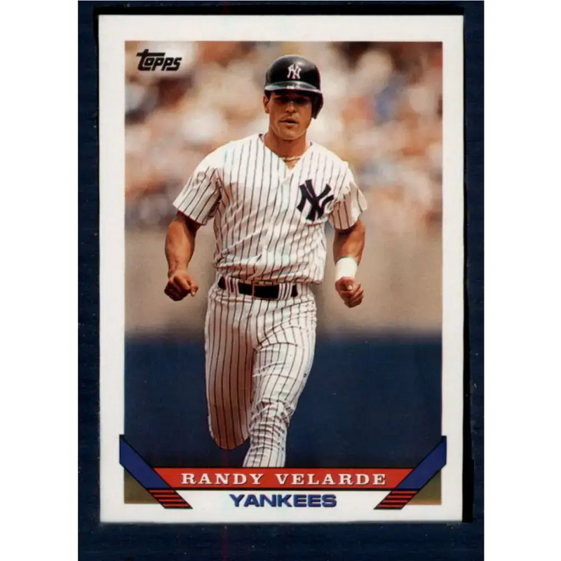 1993 Topps #174 Randy Velarde NM-MT New York Yankees Baseball Card - Baseball Card Single