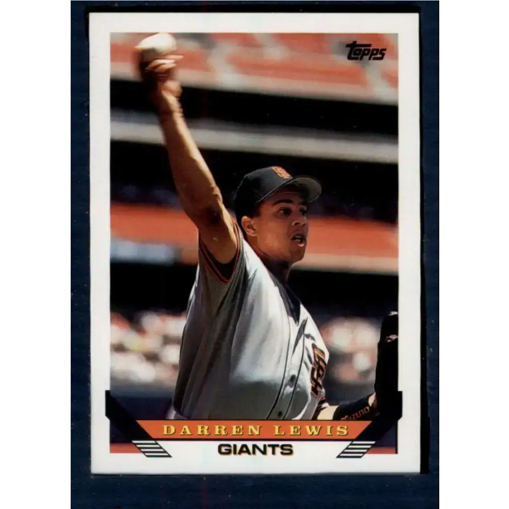 1993 Topps #176 Darren Lewis NM-MT San Francisco Giants Baseball Card - Baseball Card Single
