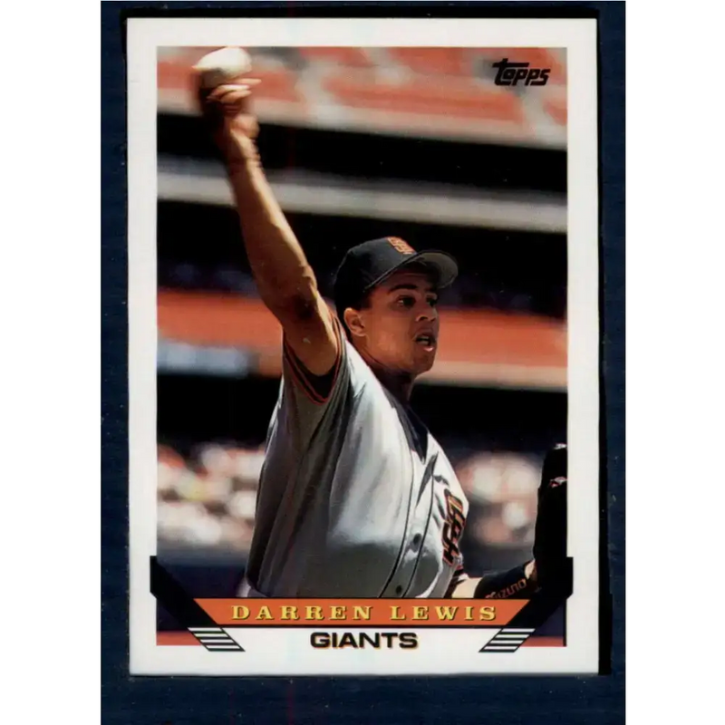 1993 Topps #176 Darren Lewis NM-MT San Francisco Giants Baseball Card - Baseball Card Single