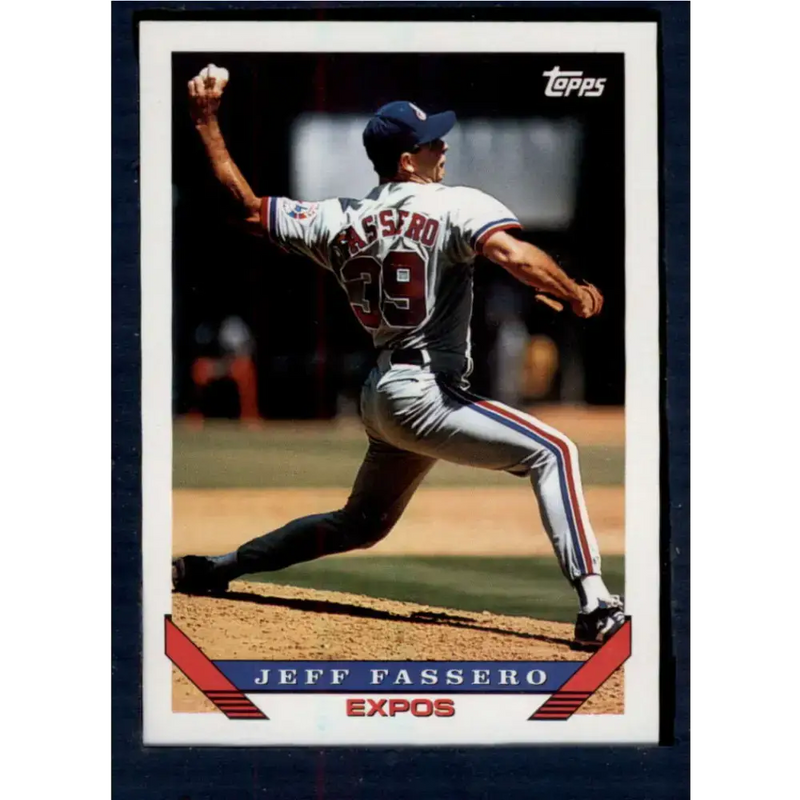 1993 Topps #178 Jeff Fassero NM-MT Montreal Expos Baseball Card - Baseball Card Single