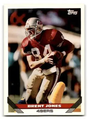 1993 Topps #18 Brent Jones - Football Card Single