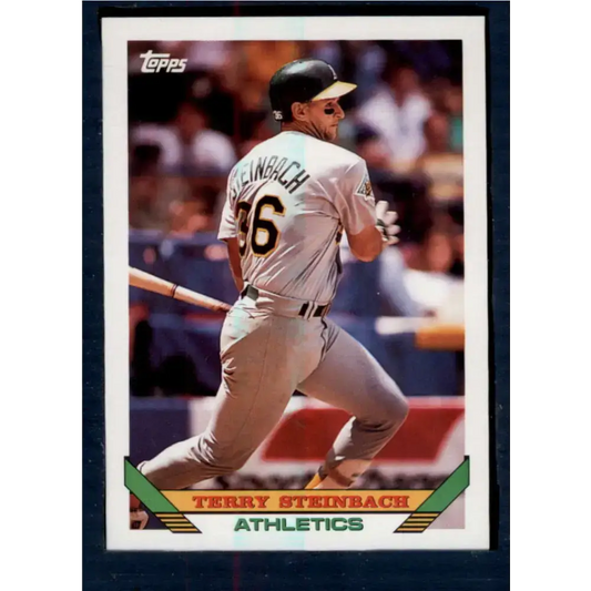 1993 Topps #18 Terry Steinbach NM-MT Oakland Athletics Baseball Card
