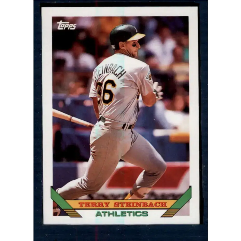 1993 Topps #18 Terry Steinbach NM-MT Oakland Athletics Baseball Card - Baseball Card Single